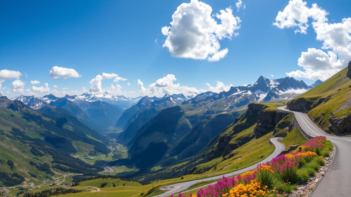 Alpensattel – Traumhafte Bergpassroute in den Alpen