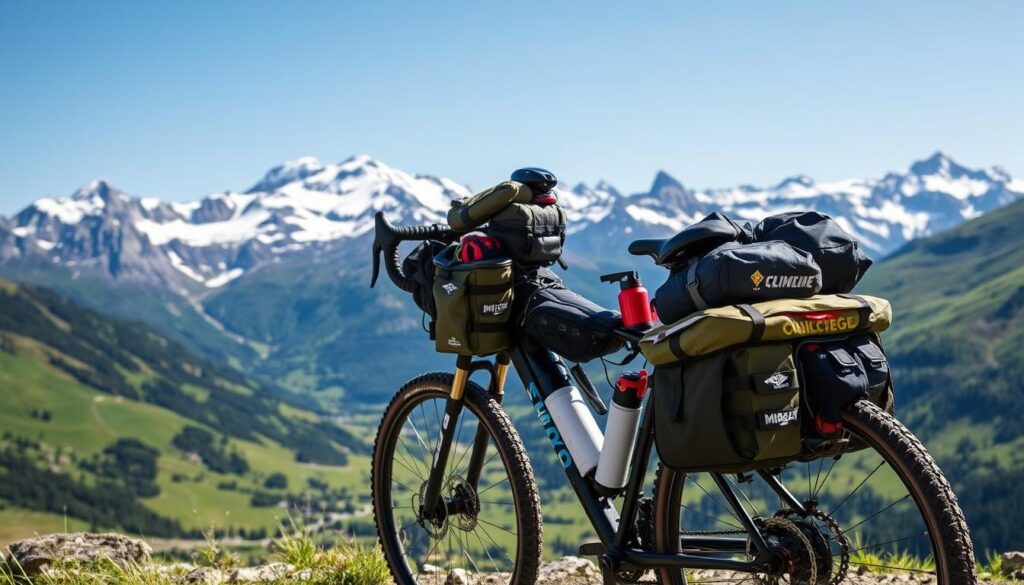 Bikepacking Ausrüstung für Alpenüberquerung