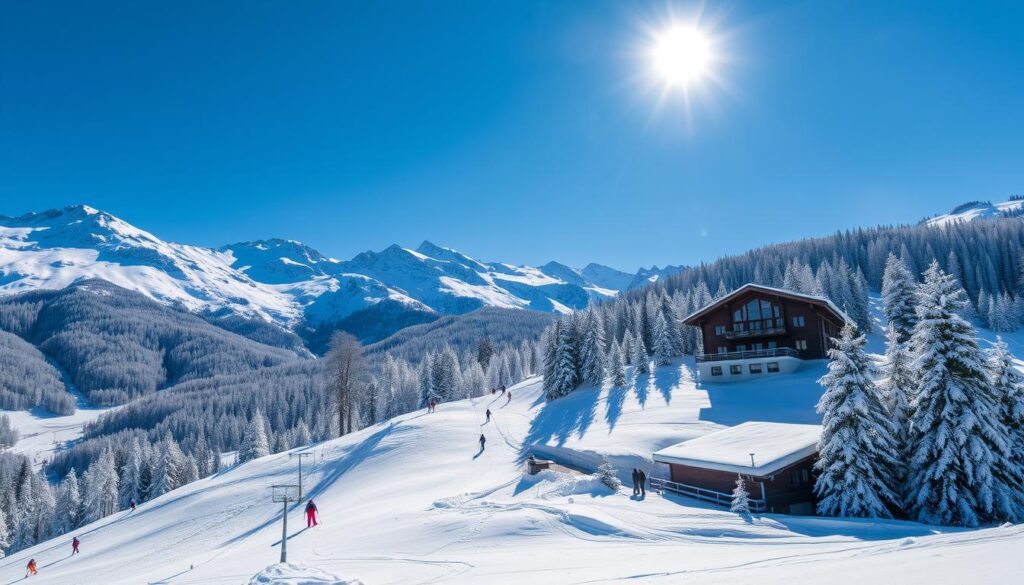 Skifahren Montafon Winterlandschaft