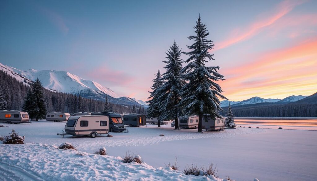 Wintercamping im Alpen Caravanpark Tennsee