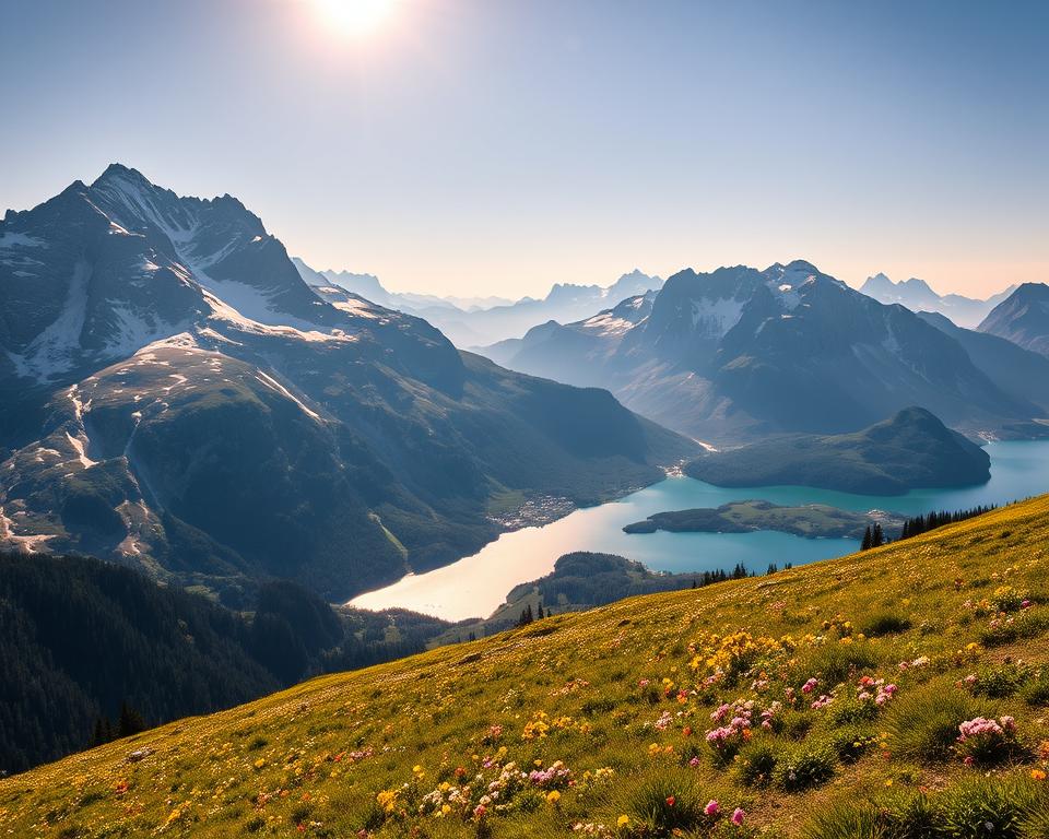 Berchtesgadener Alpen Landschaftspanorama