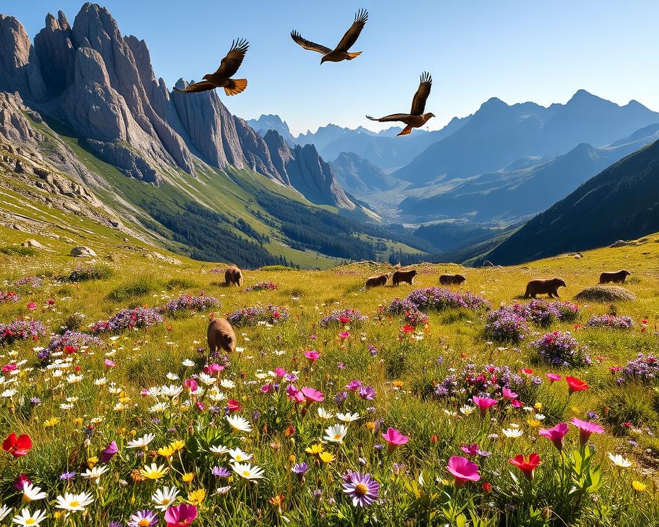 Alpenflora und Tierwelt am Salzalpensteig
