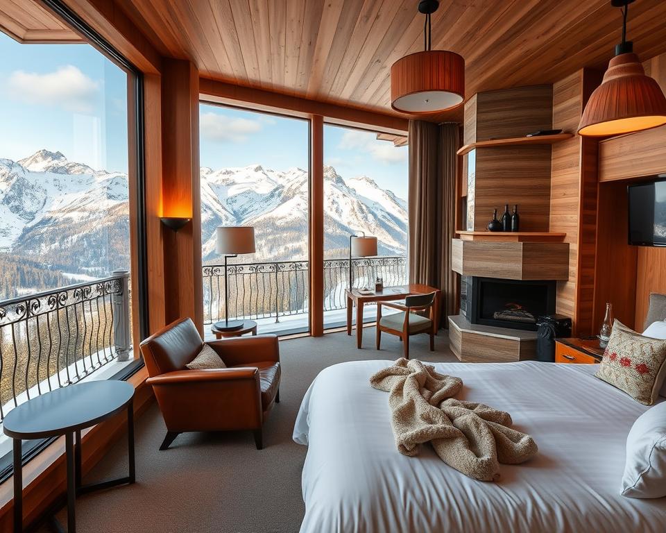 Luxuszimmer mit Bergblick im Alpenhotel