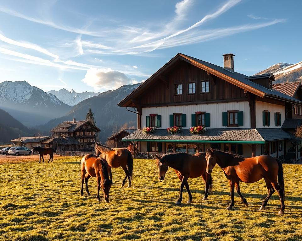 Pferdepensionen in den Alpen