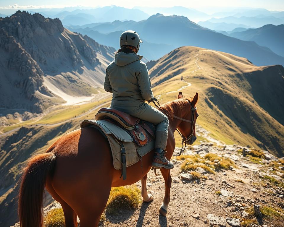 Reiterausrüstung für Alpenüberquerung