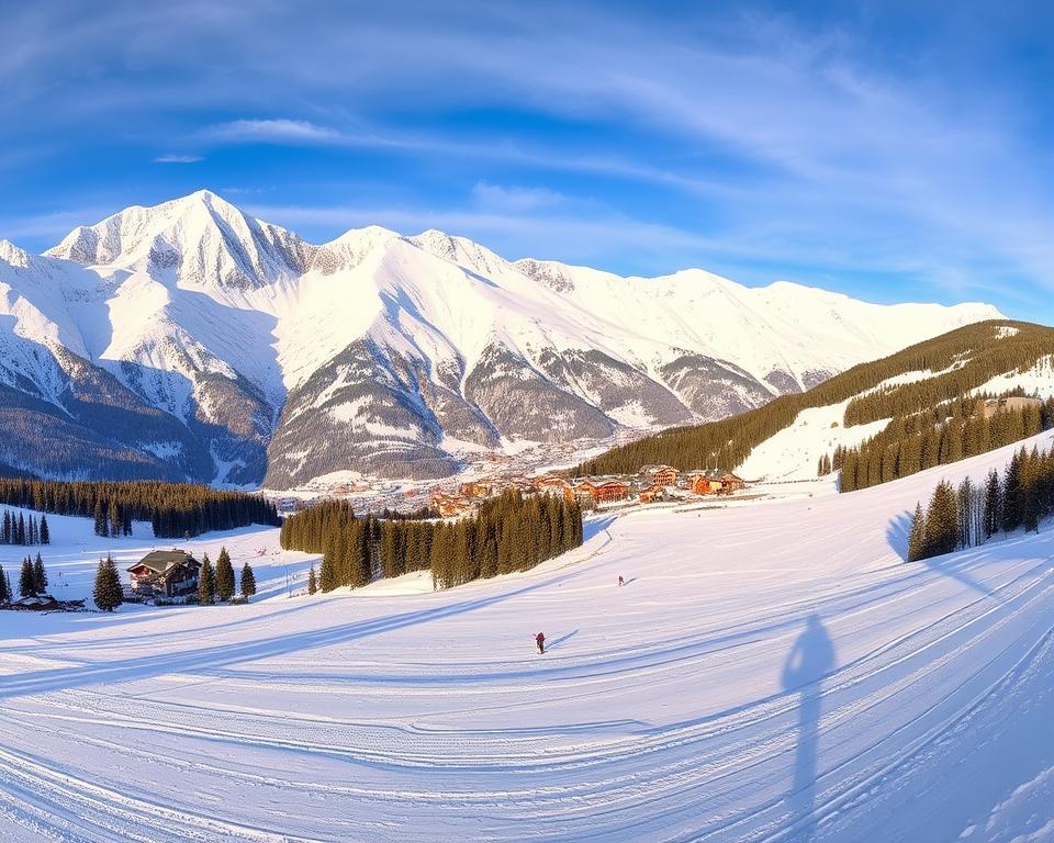 Val d'Isère Skigebiet Panorama