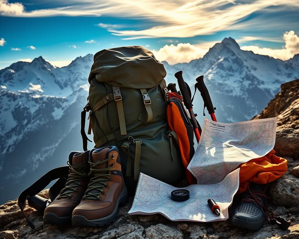 Wanderausrüstung für Alpenüberquerung Wanderausrüstung für Alpenüberquerung