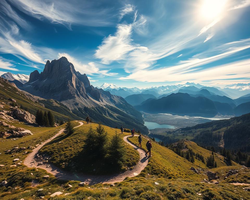 Wandern in Albanien Berglandschaft Wandern in Albanien Berglandschaft