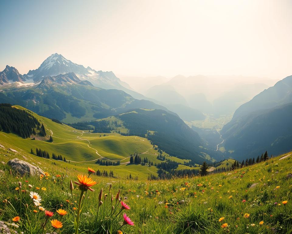 Wanderwege Kreuzeck Sommerpanorama