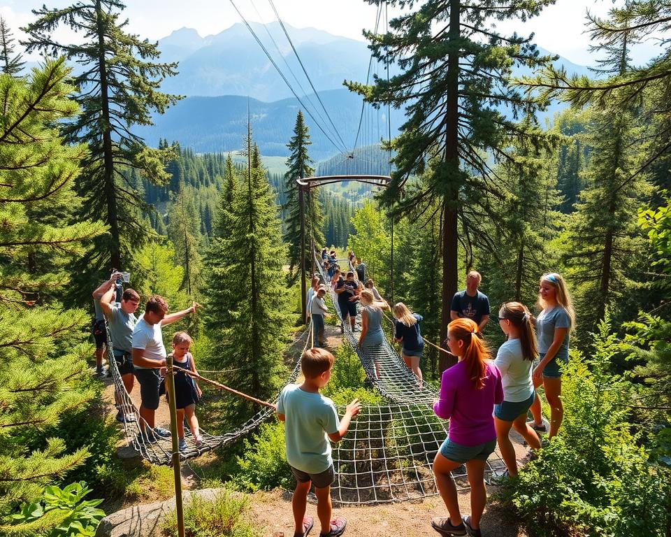 Teambuilding Aktivitäten im Kletterwald Teambuilding Aktivitäten im Kletterwald