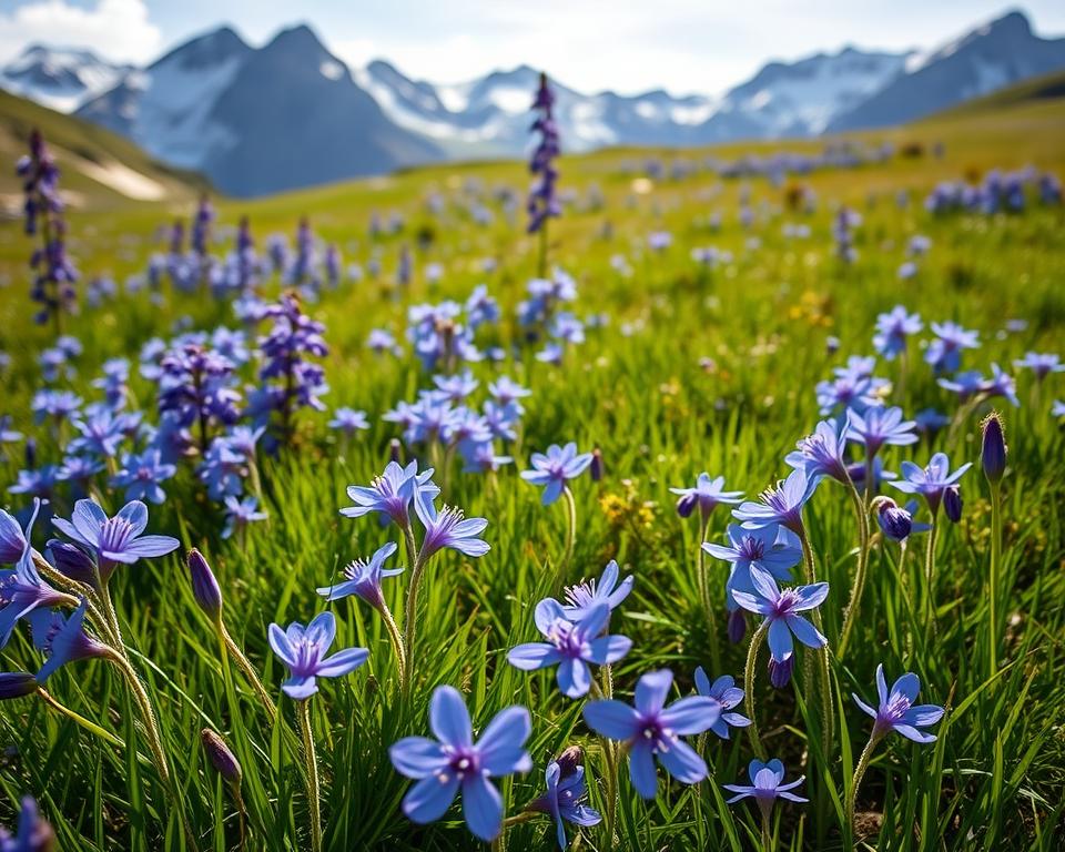 Verschiedene Enzian-Arten in der Alpenwelt Verschiedene Enzian-Arten in der Alpenwelt