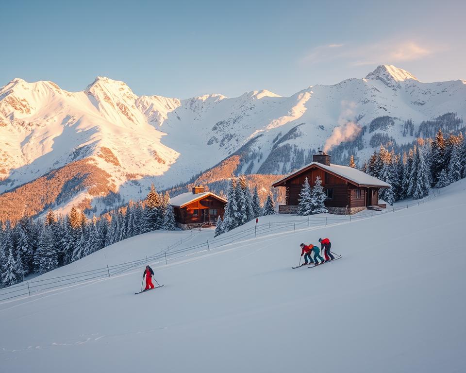 Skiurlaub in den Bergen