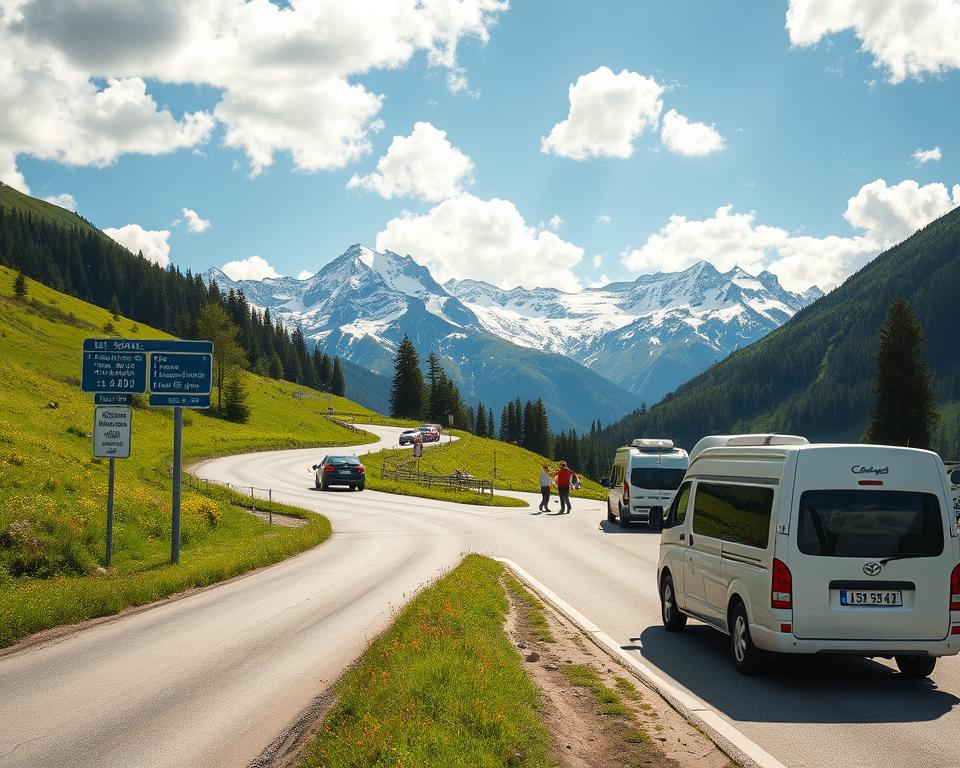 Mautgebühren in den Alpen