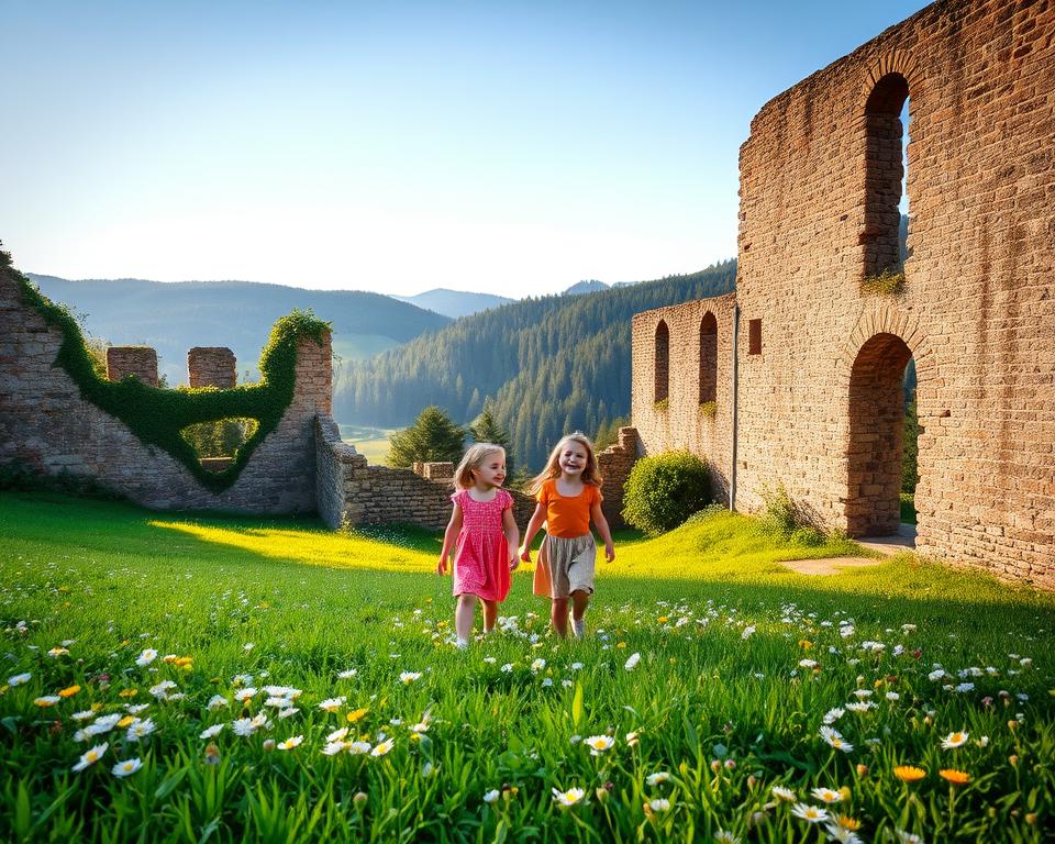Burgruinen im Allgäu für Kinder