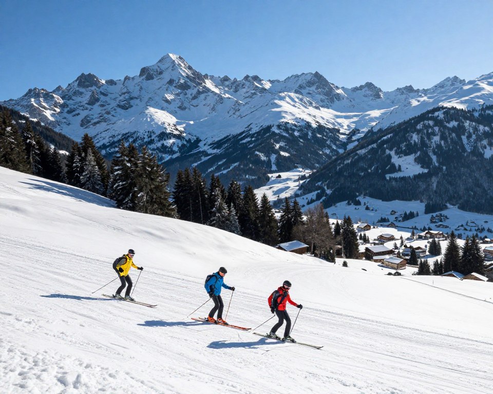 Skigebiet Kitzbühel Winterlandschaft Skigebiet Kitzbühel Winterlandschaft